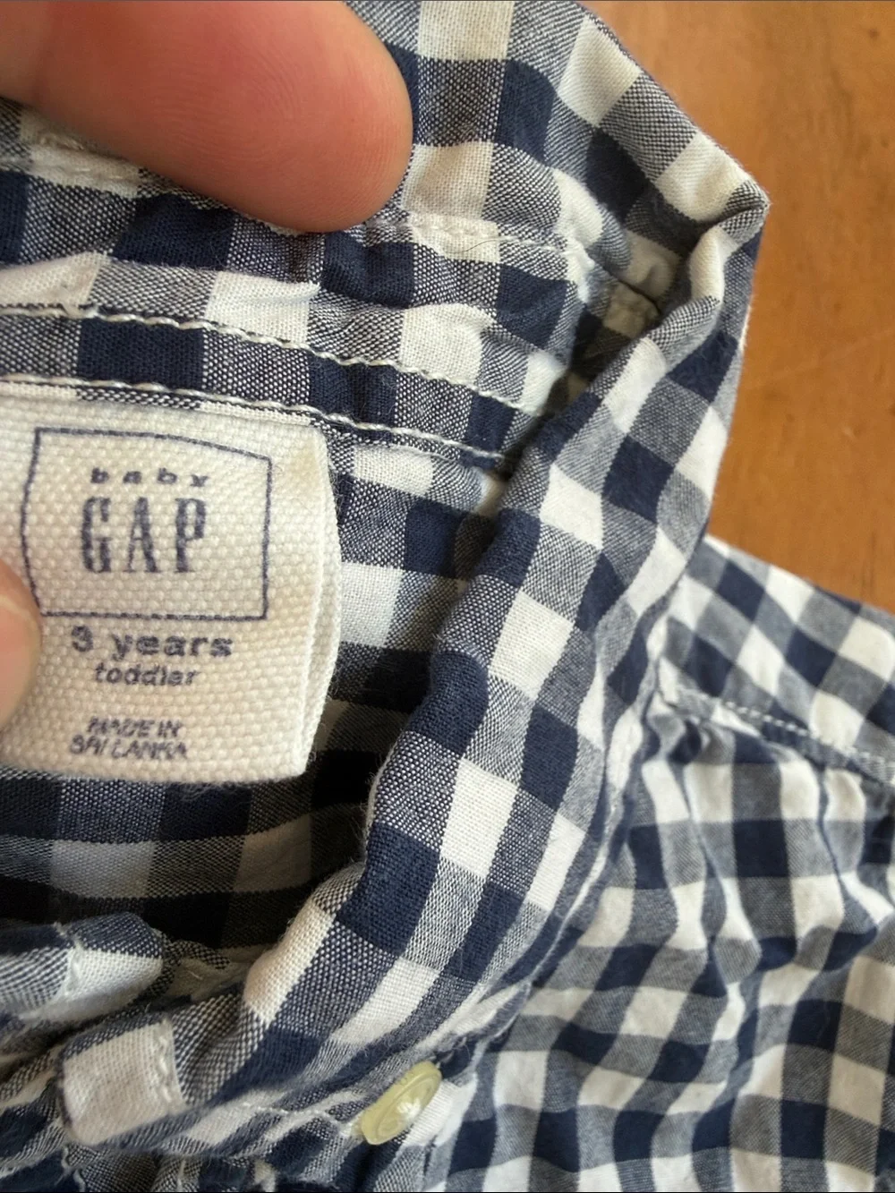 NWOT GAP Gingham Button-Down Shirt